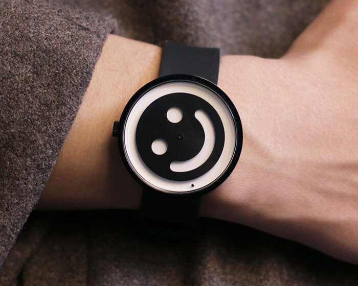 stuart semple creates a watch that smiles at you instead of telling the time